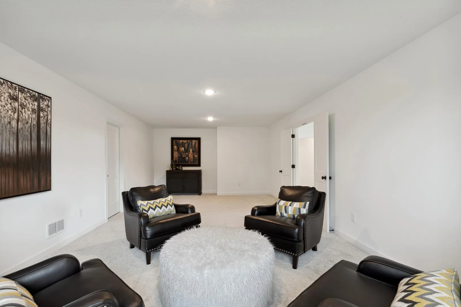 Lower level flex room, perfect for an additional bedroom or workout space!