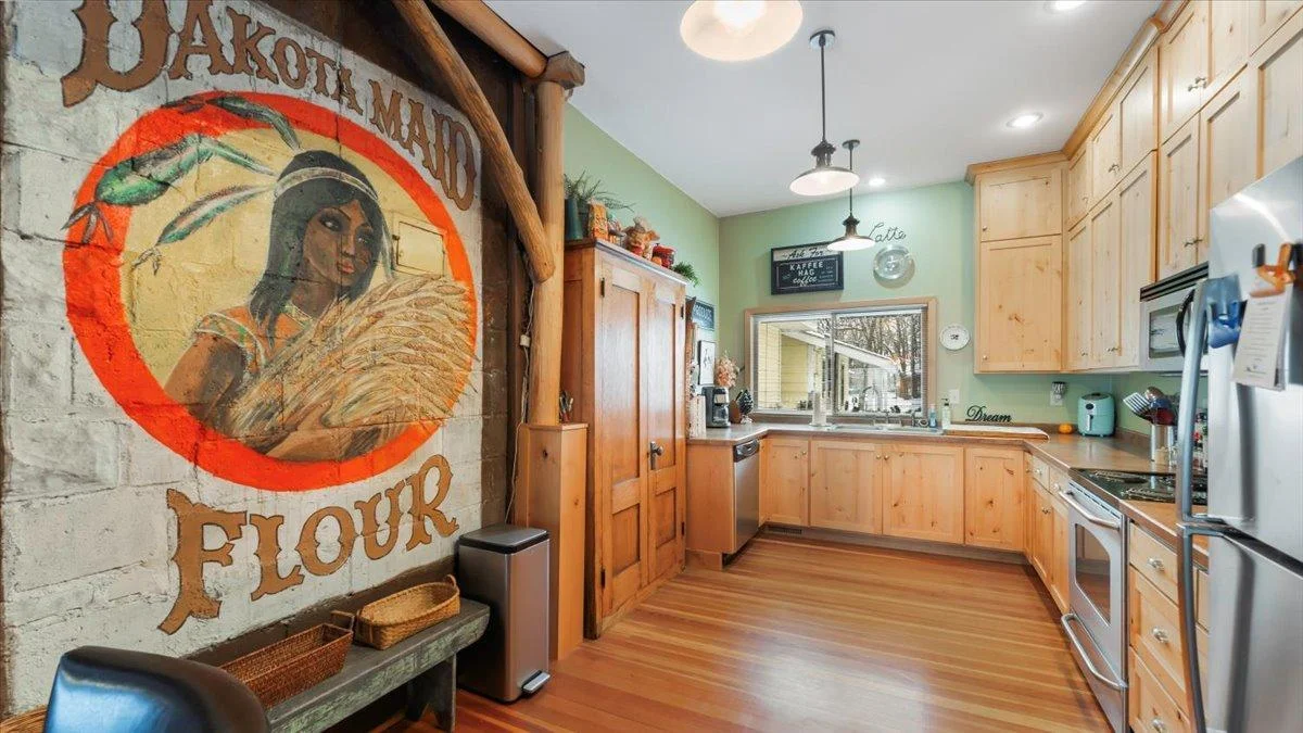Handpainted Mural on Fireplace