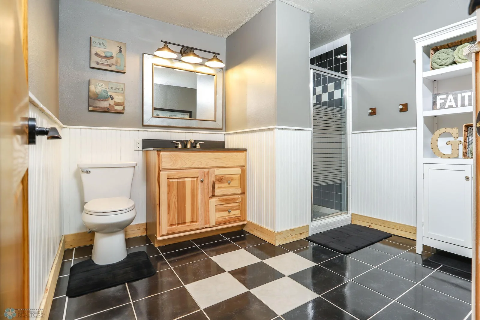 3/4 bath in basement with tub rough in