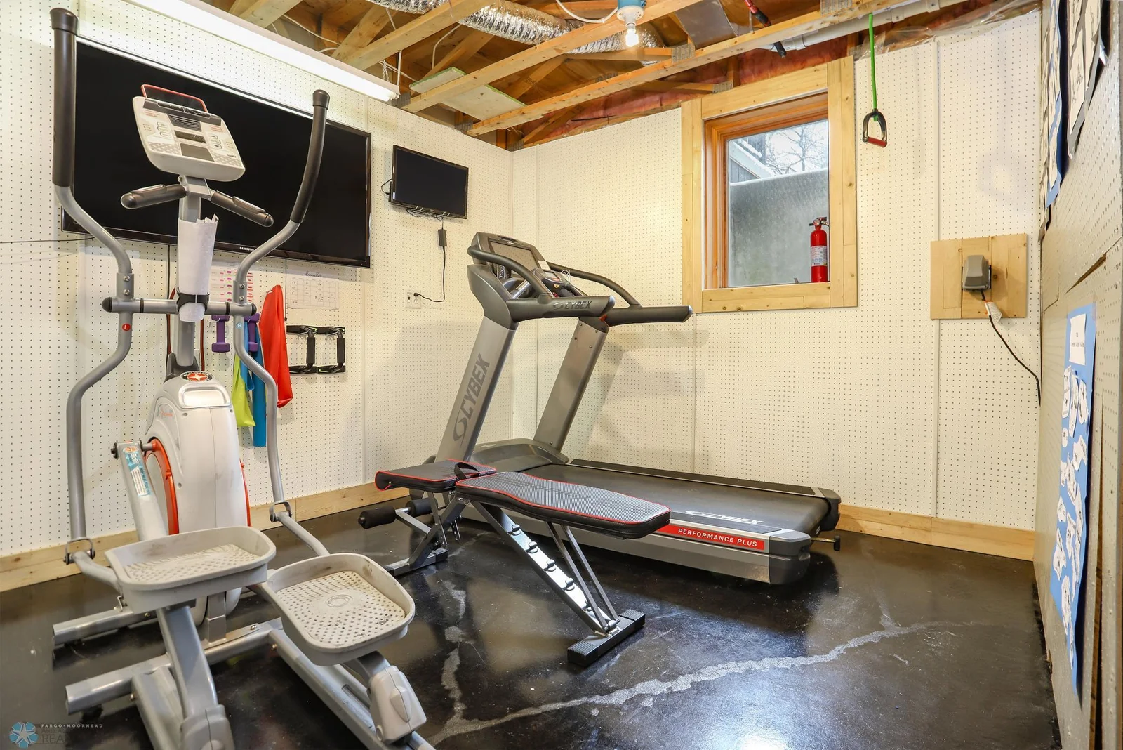 Basement exercise room