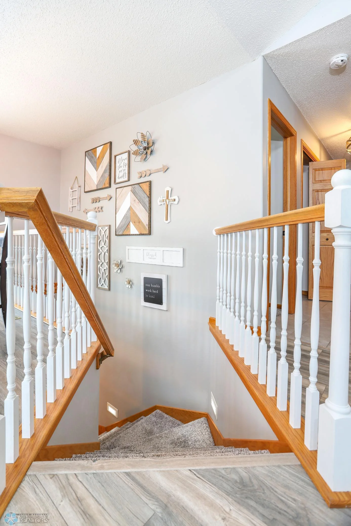 Stairs to basement off dining area