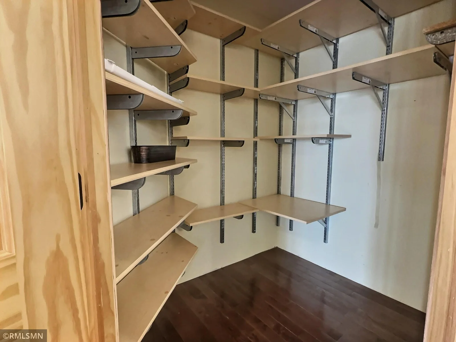 Inside the walk-in pantry.