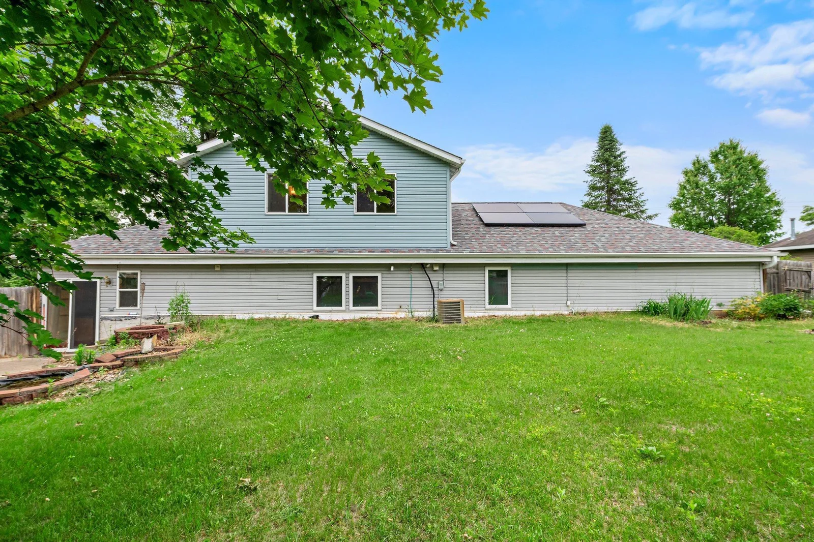 This property has a large fenced-in backyard.