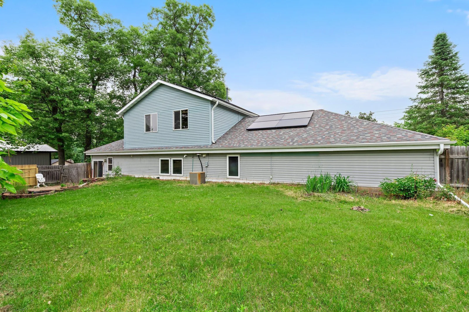 This property has a large fenced-in backyard.