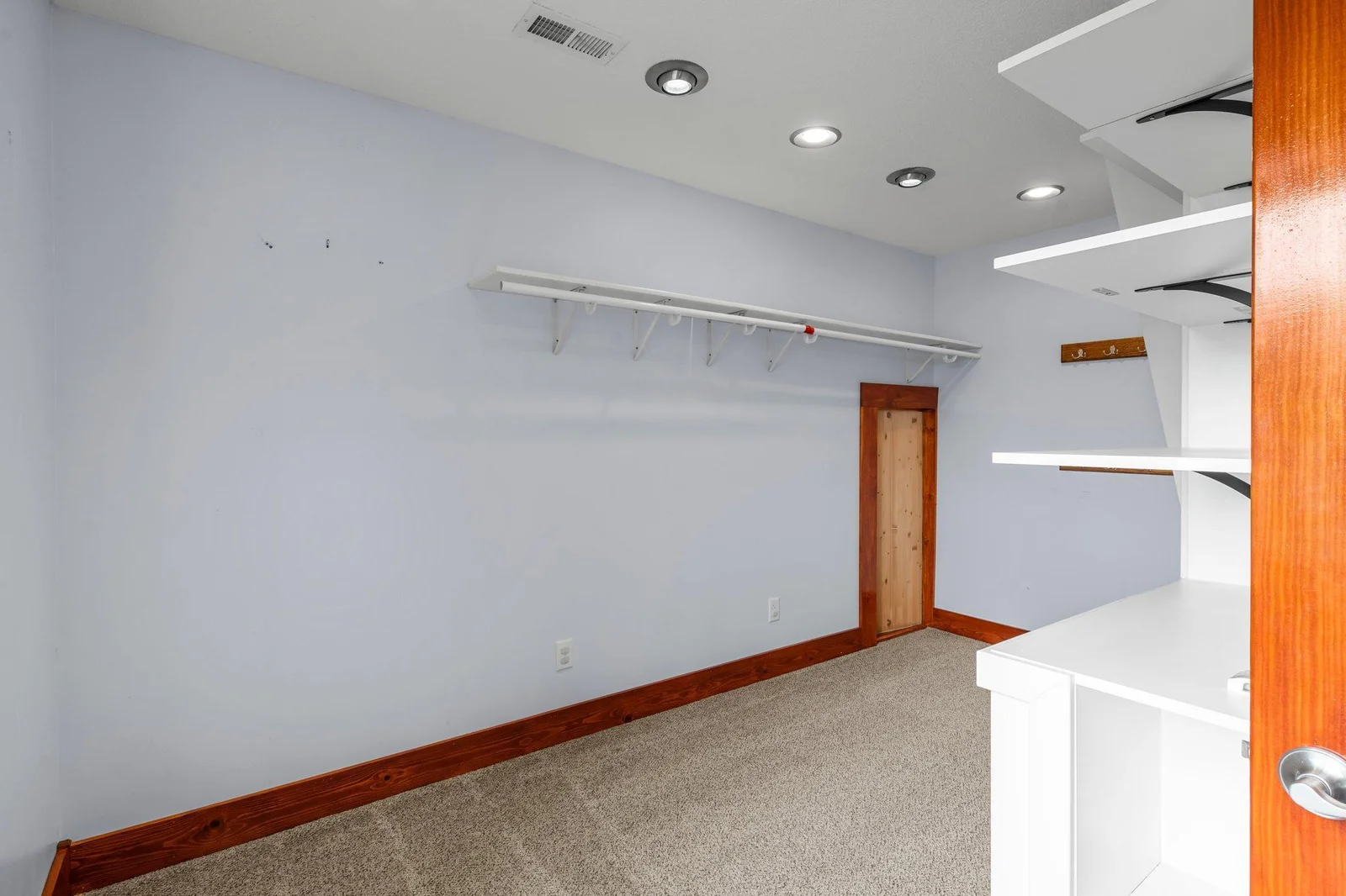 The primary bedroom includes a huge walk-in closet.