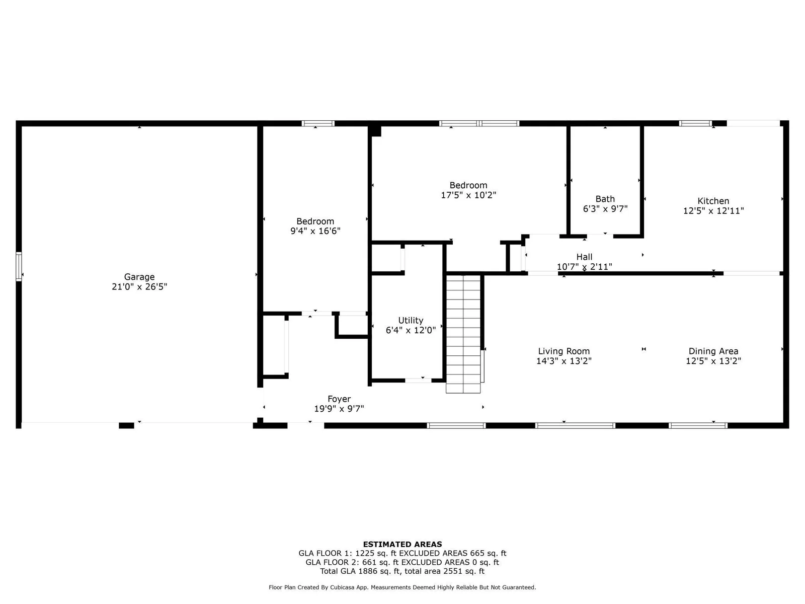 Main Floor Floor Plan with Measurements