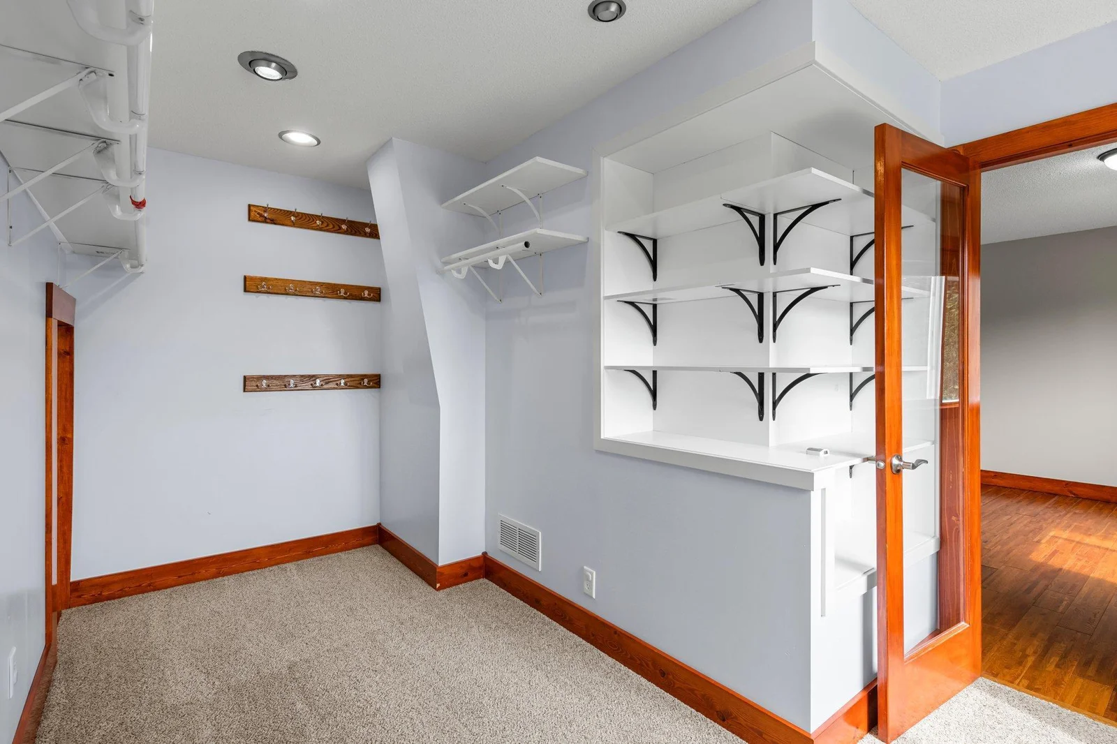 The primary bedroom includes a huge walk-in closet.