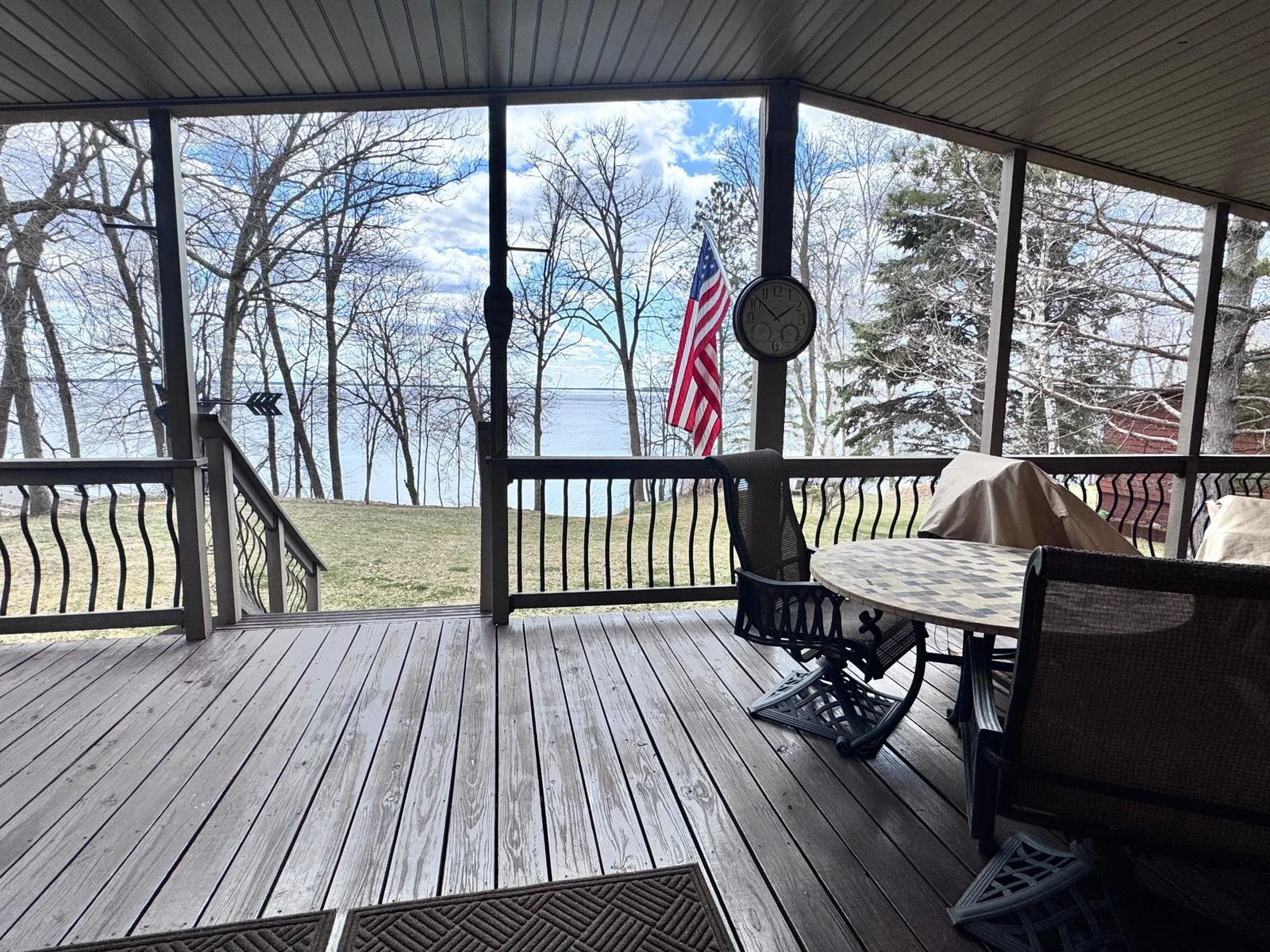 Enjoy the views and listen to the waves crashing on your covered porch