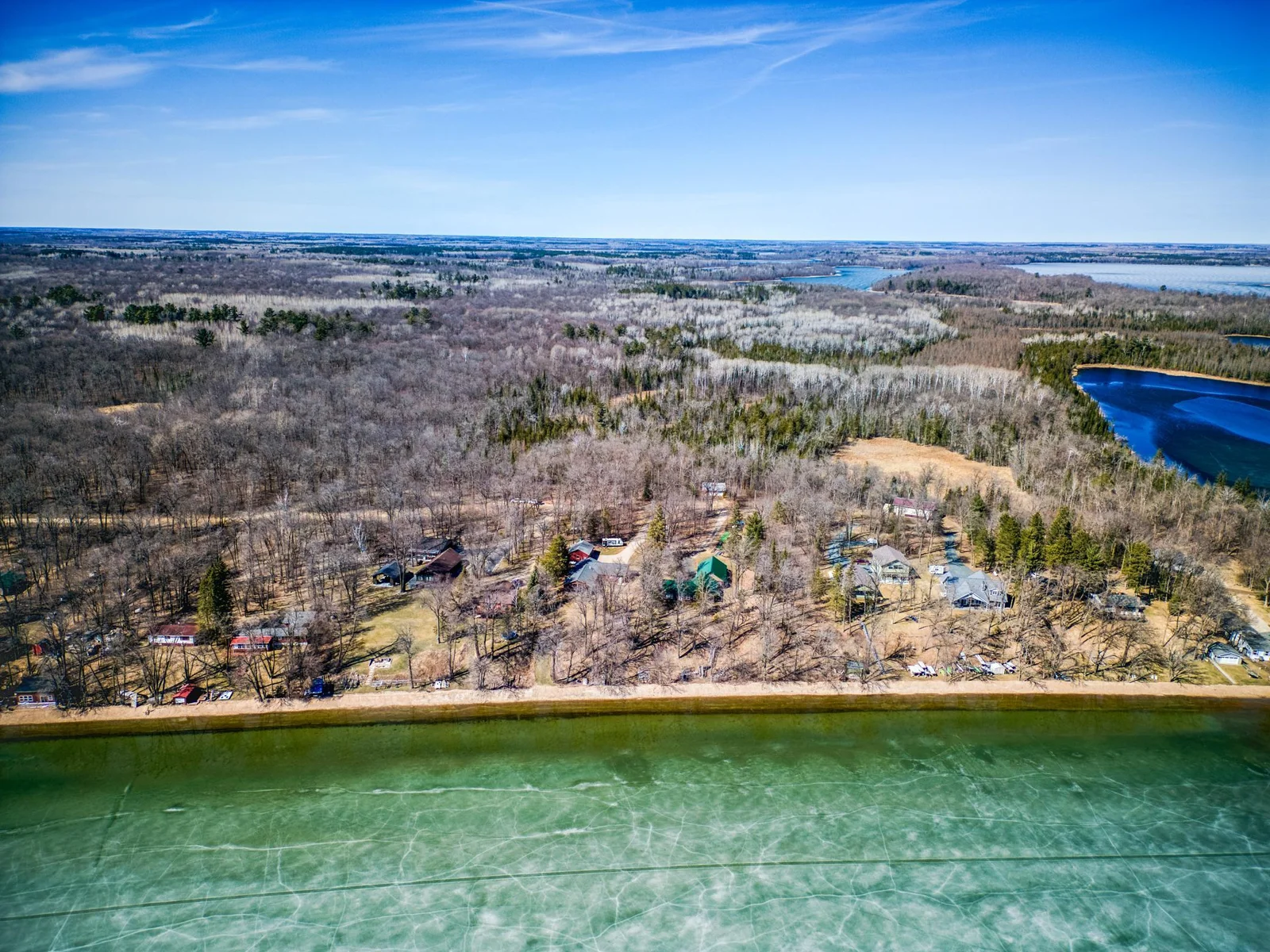 Surrounded by thousands of acres of water.