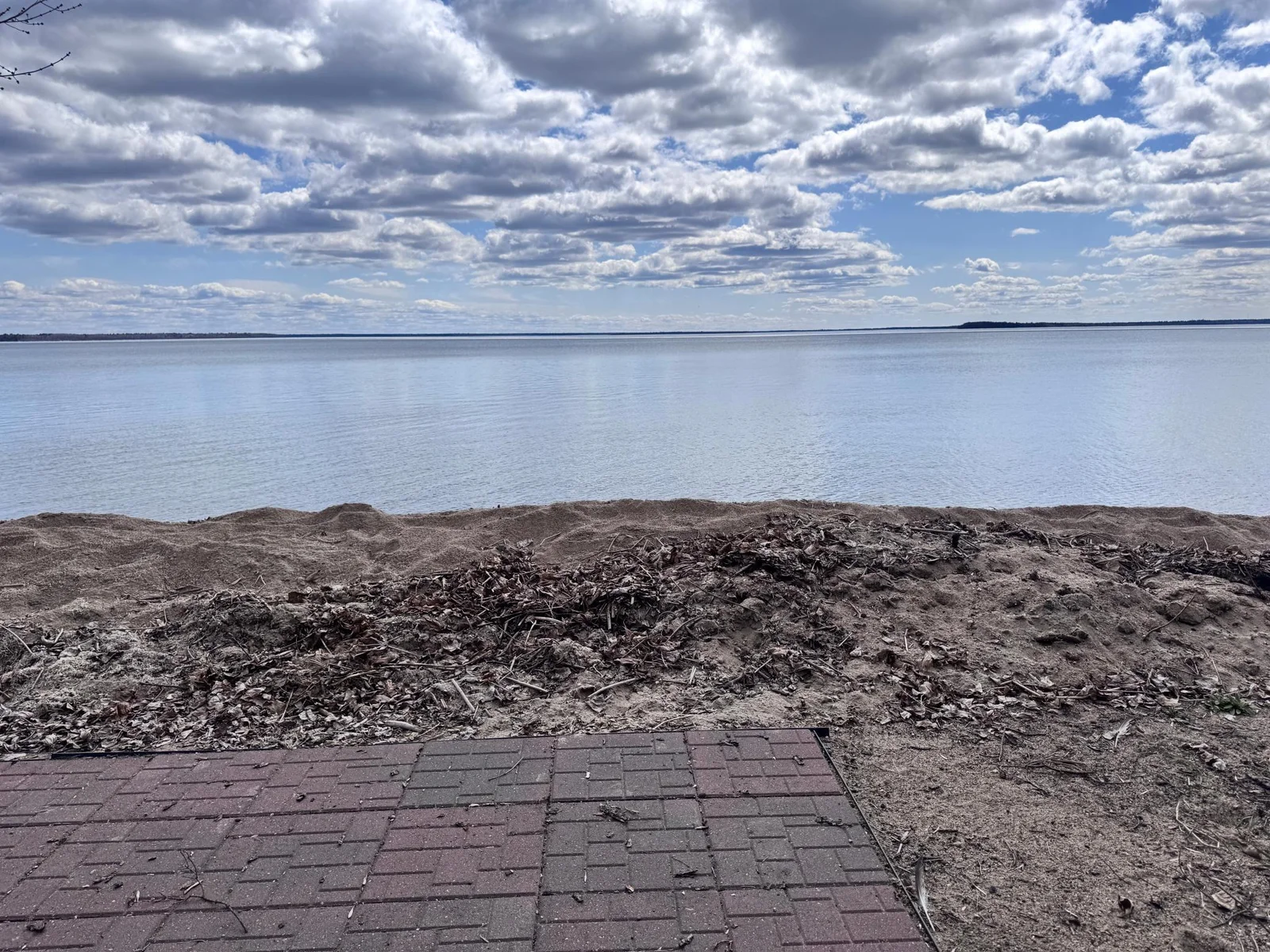 Patio is a great place to enjoy the lake view