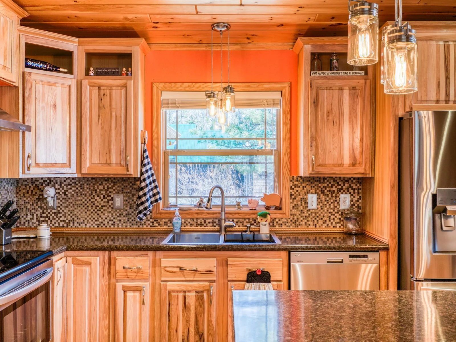 Kitchen lighting.
