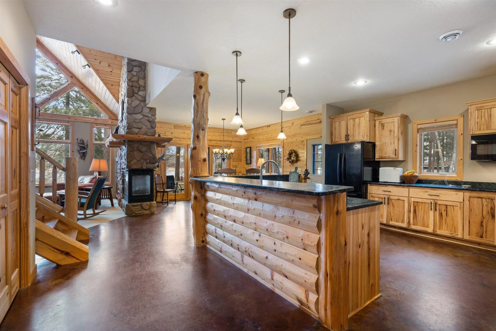 Entry views-Stained concrete