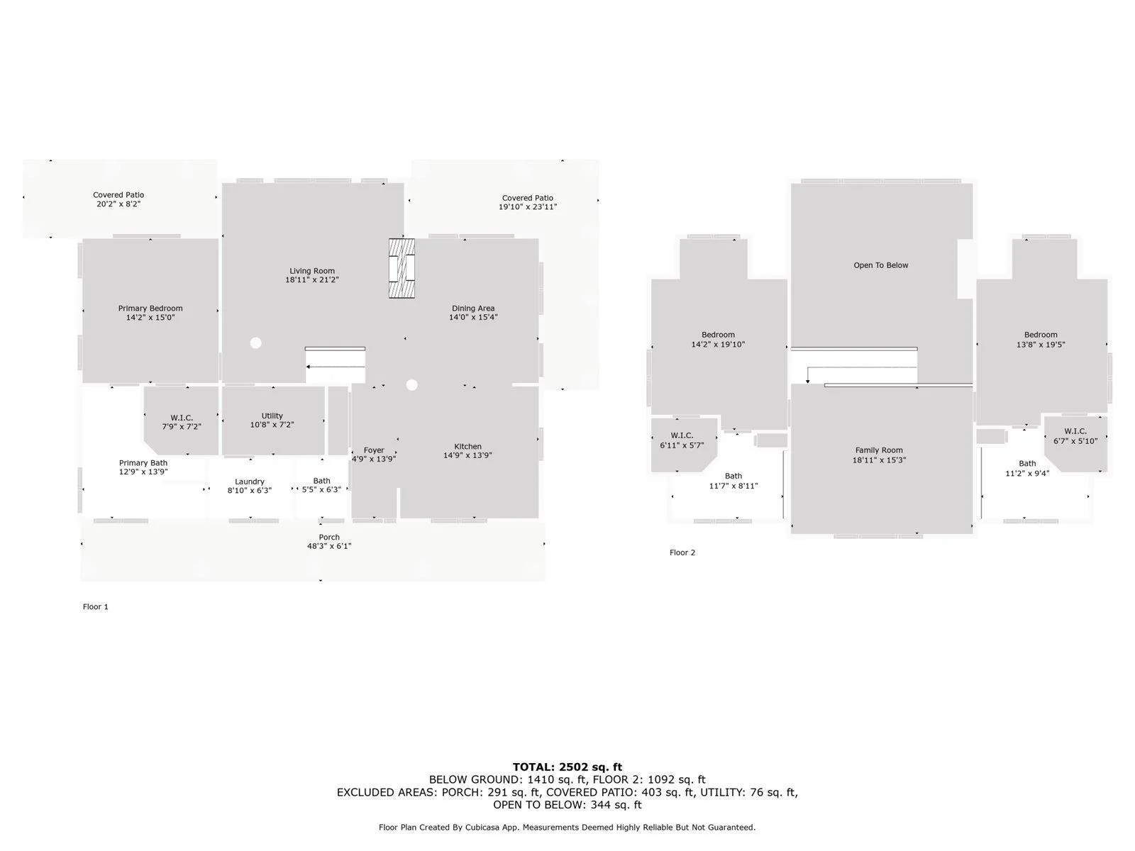 Both Floorplans w/ Dimensions