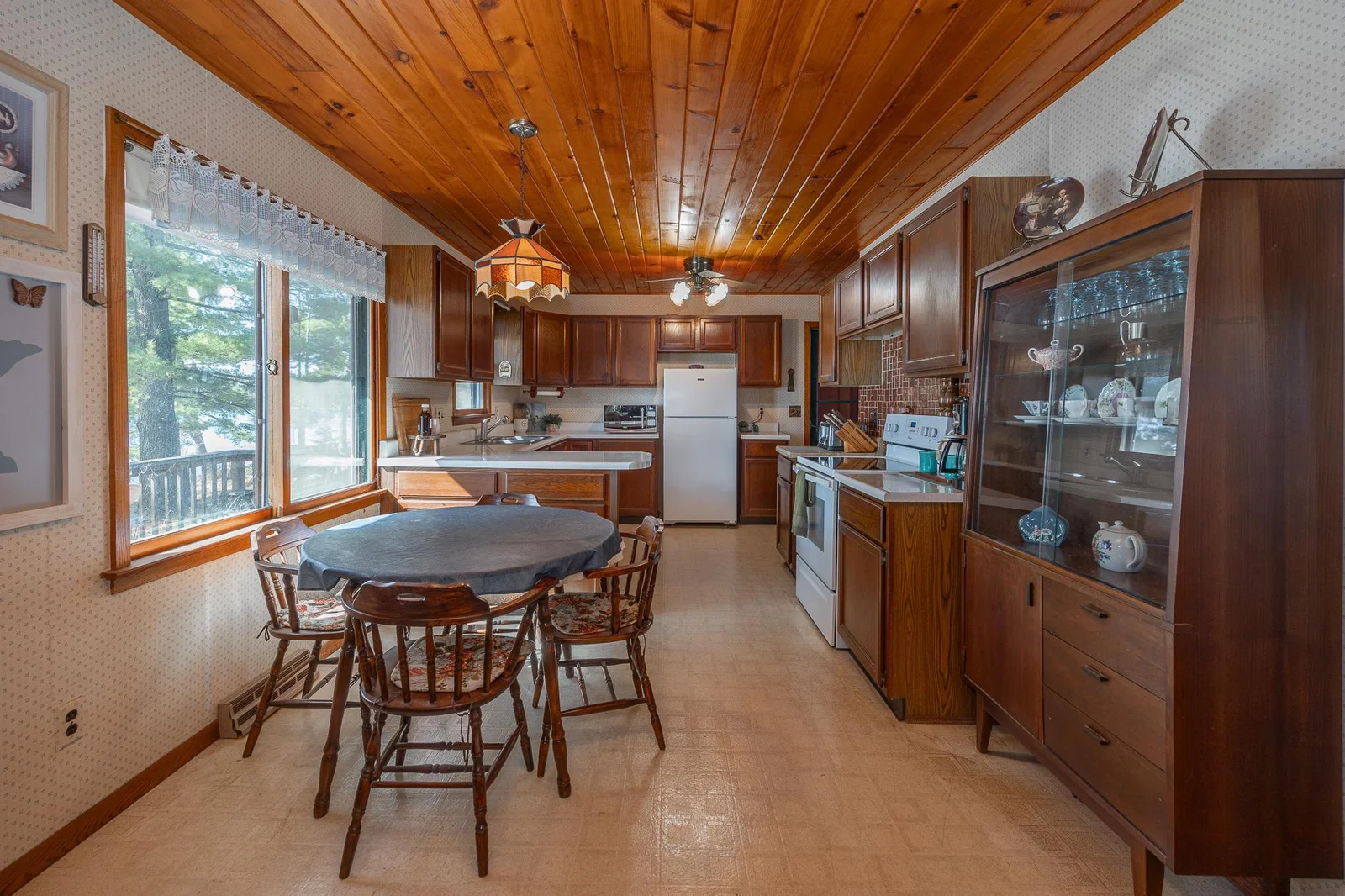 Open concept kitchen.