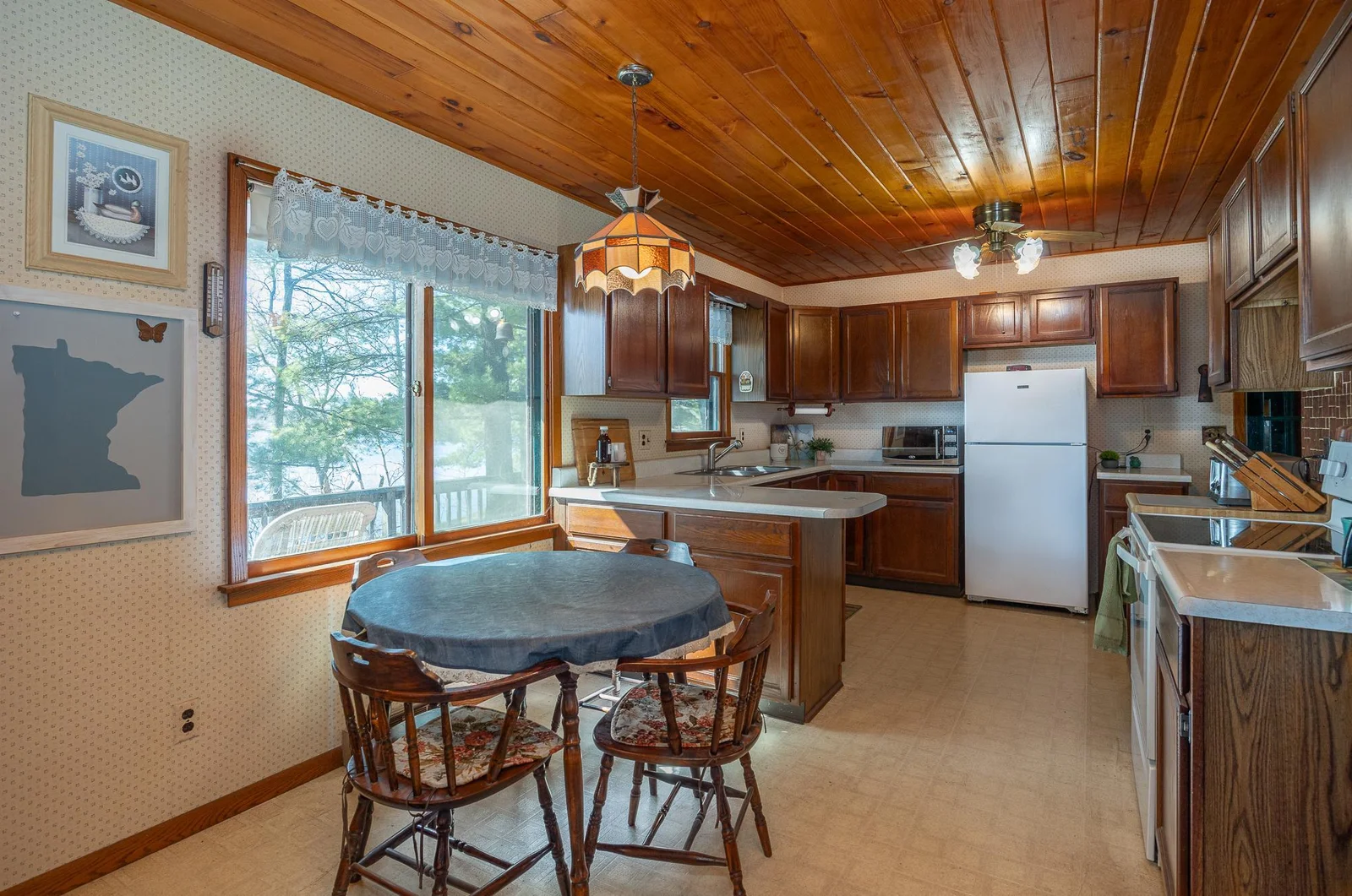 Great lake views from the dining area.