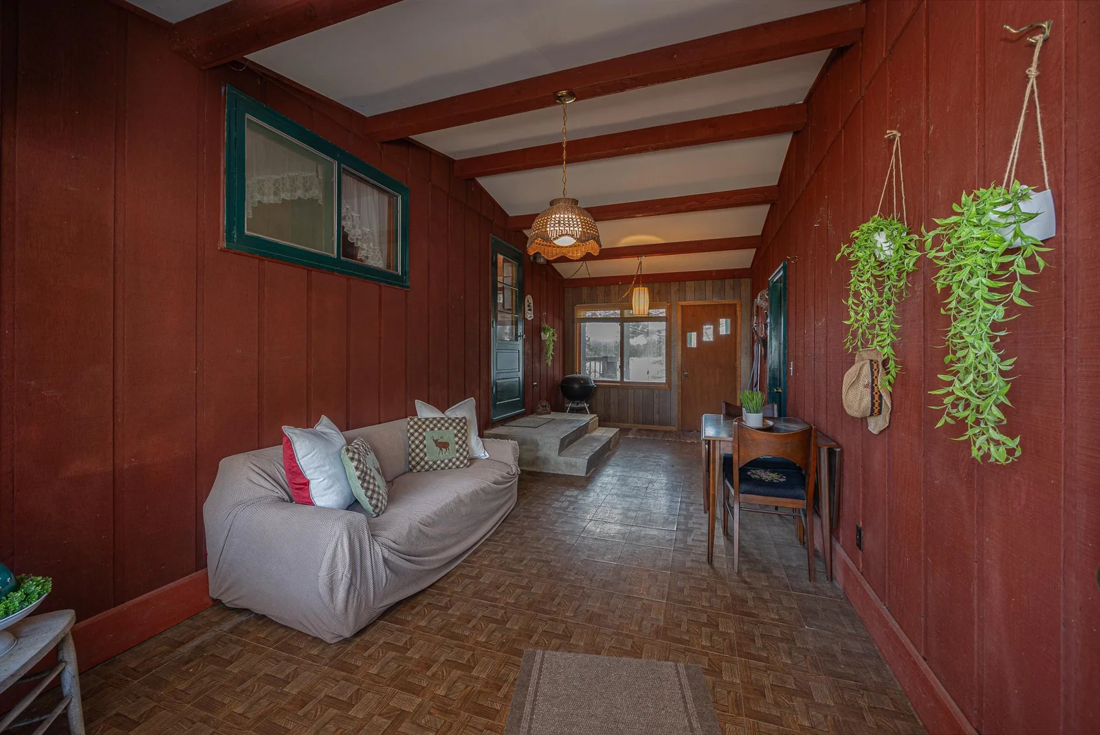 Use this large porch for extra room for friends and family.
