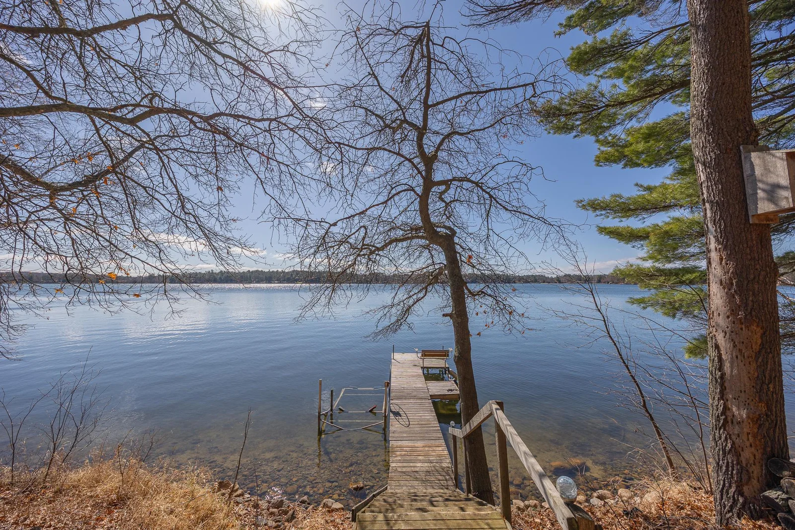 100ft of shoreline on Ruth lake.
