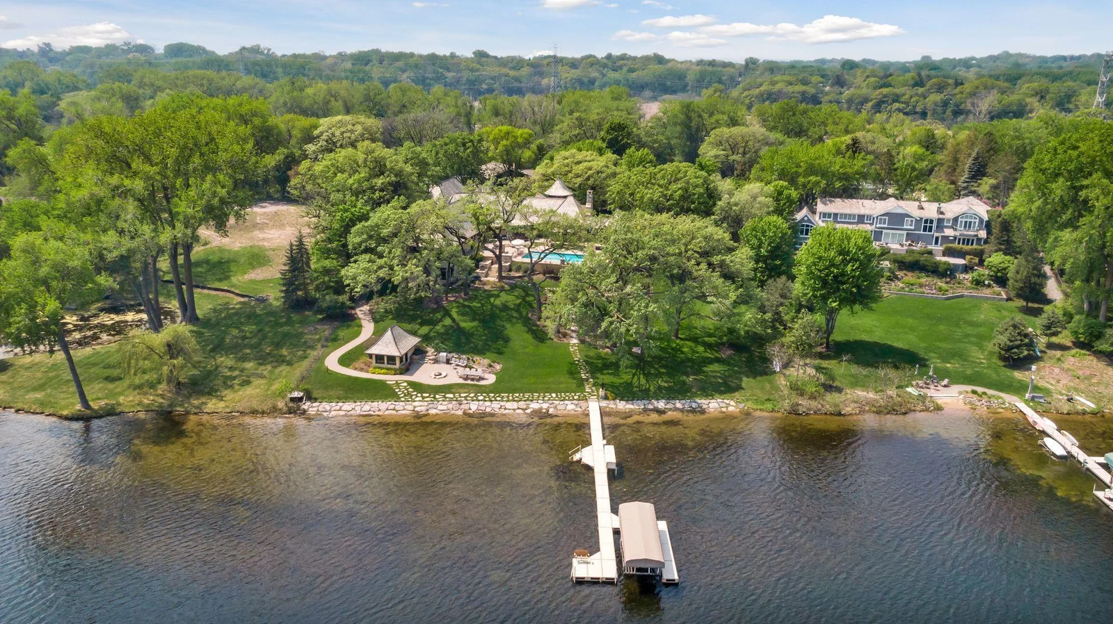 Arial views of this majestic property