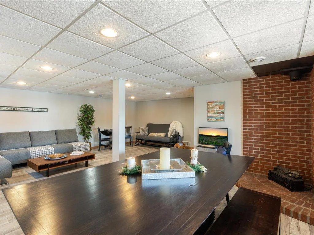 Renovated family room