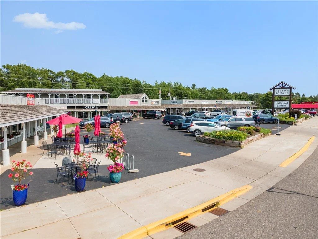 Boutique shopping and restaurants