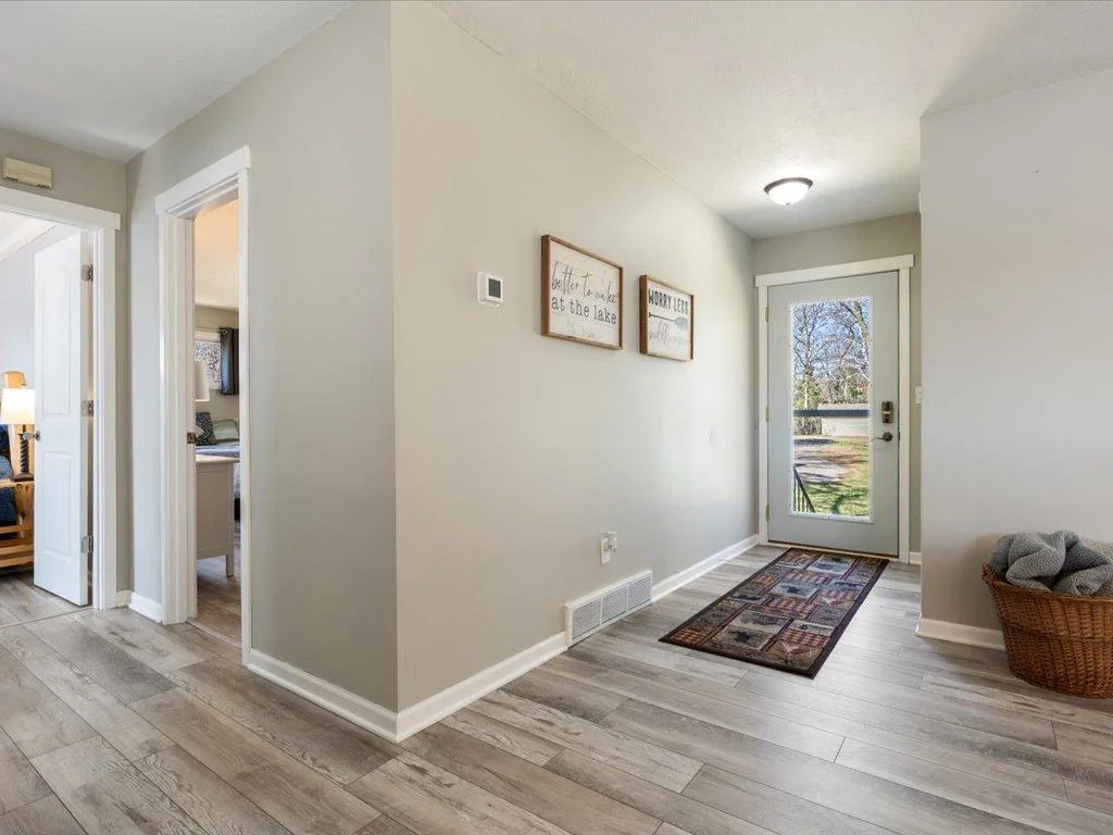 Foyer with entry closet