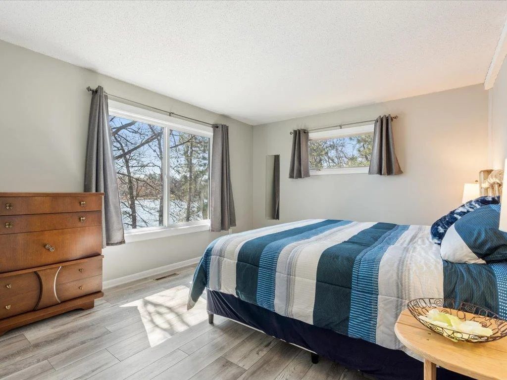 Main level bedroom facing the lake