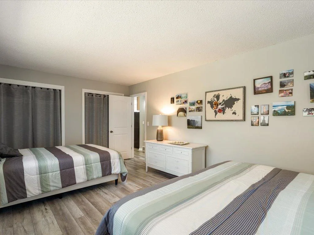 Primary bedroom with two closets