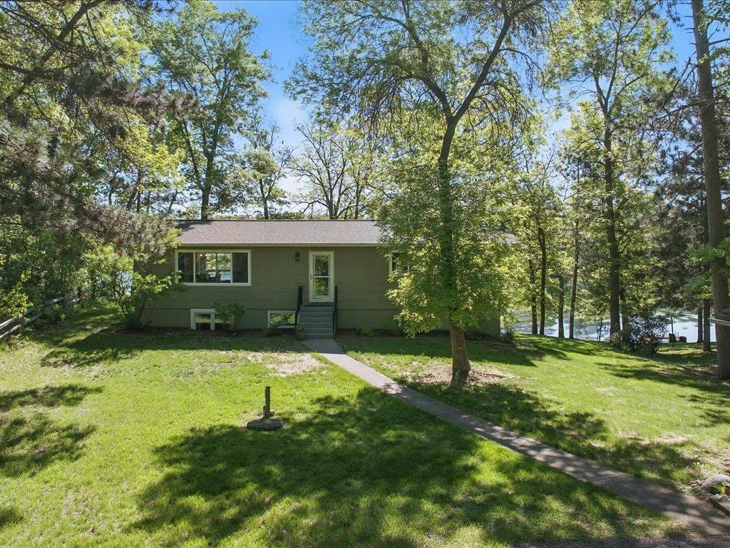Front side of the house.  Plenty of yard space for outdoor activities.