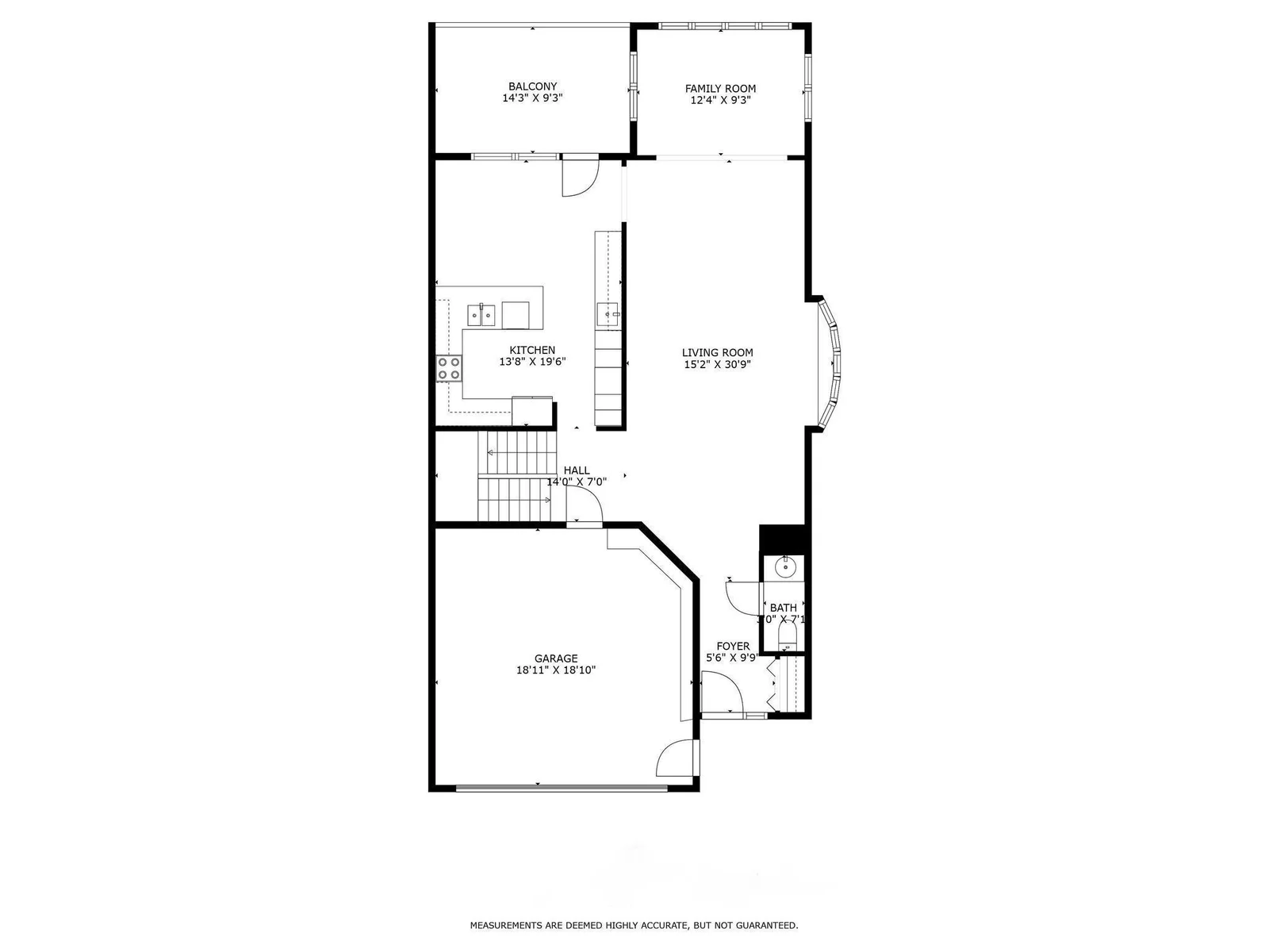 Main level floor plan