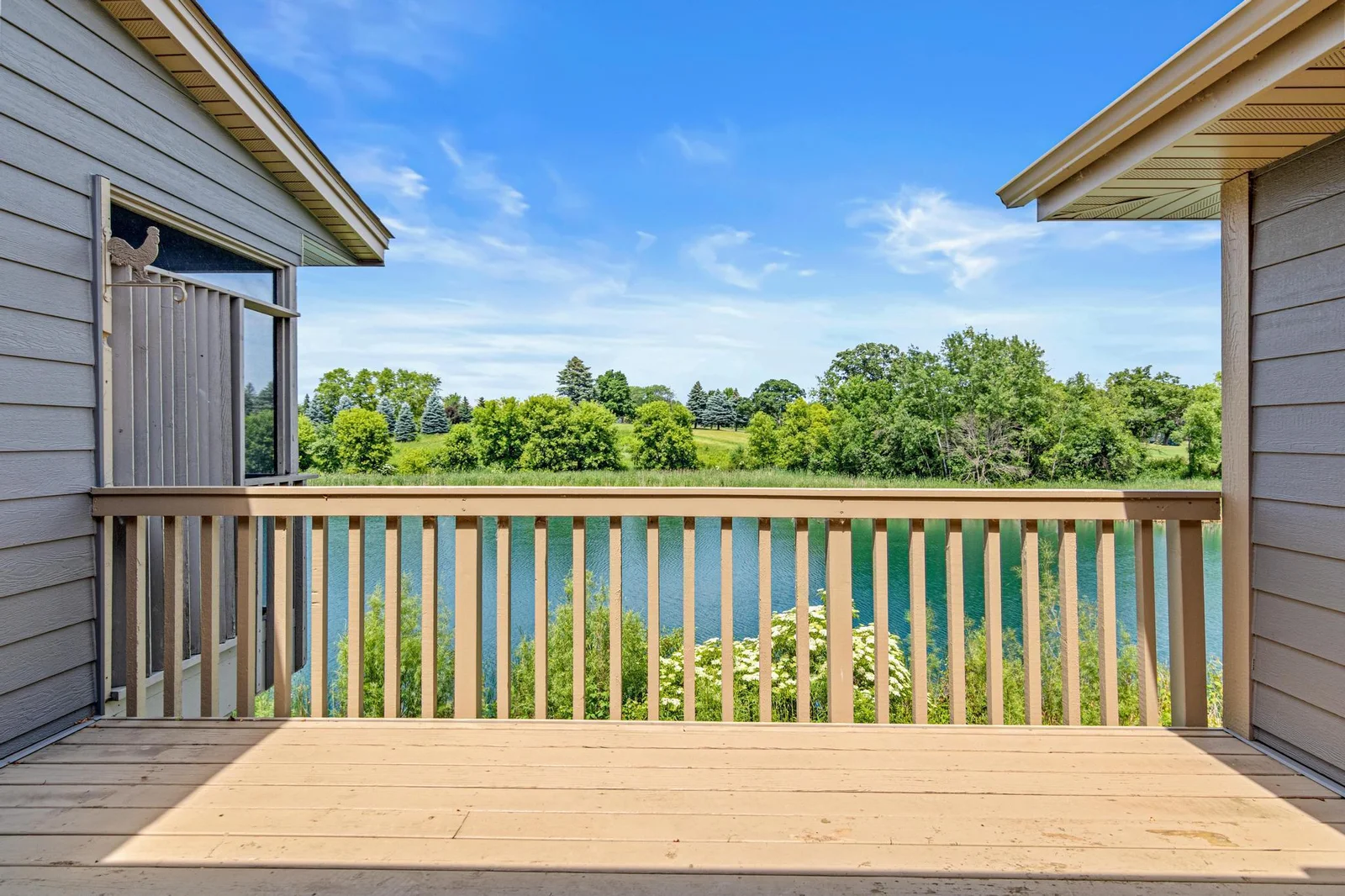 Private, scenic deck