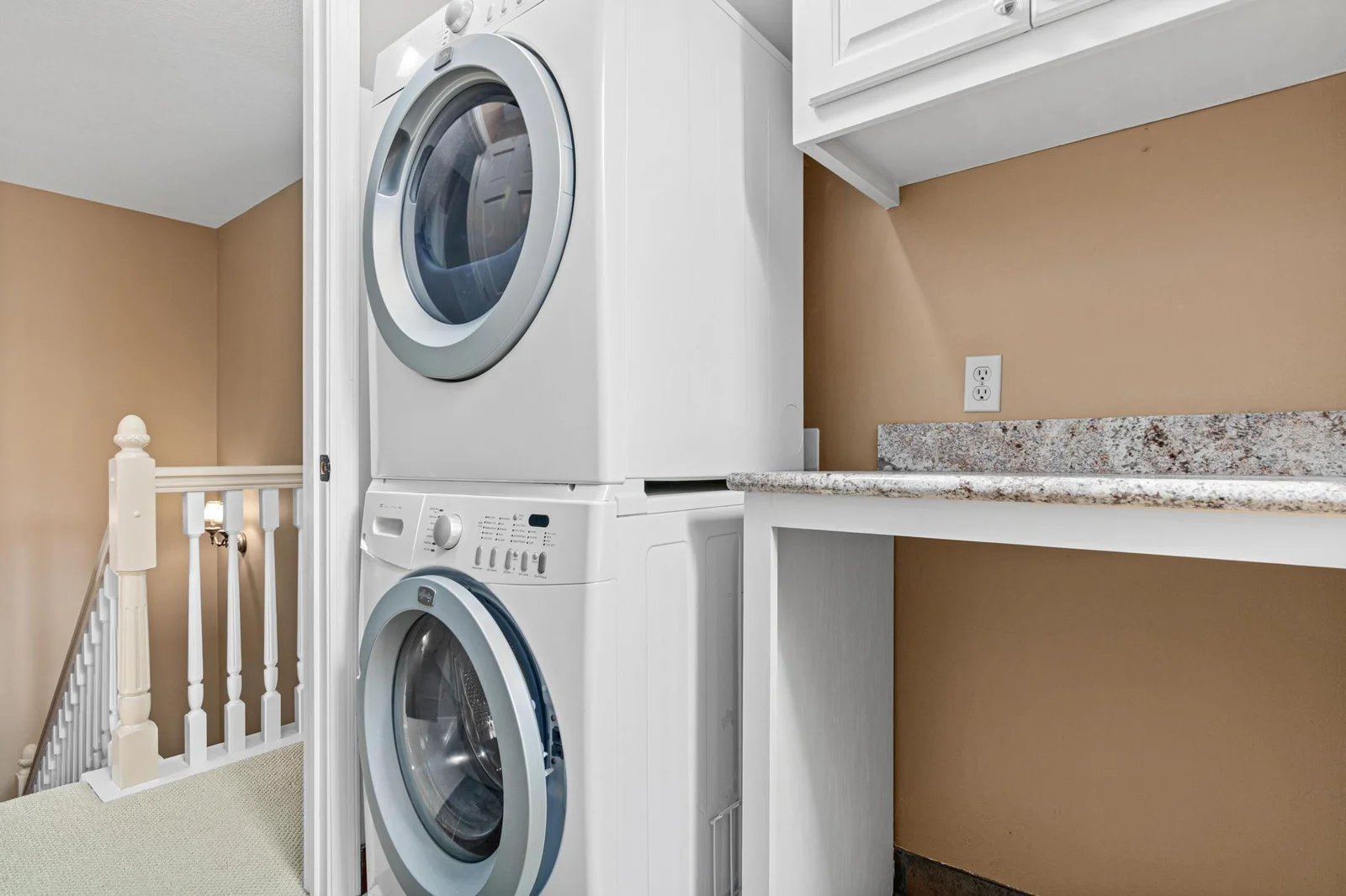 Upper level laundry