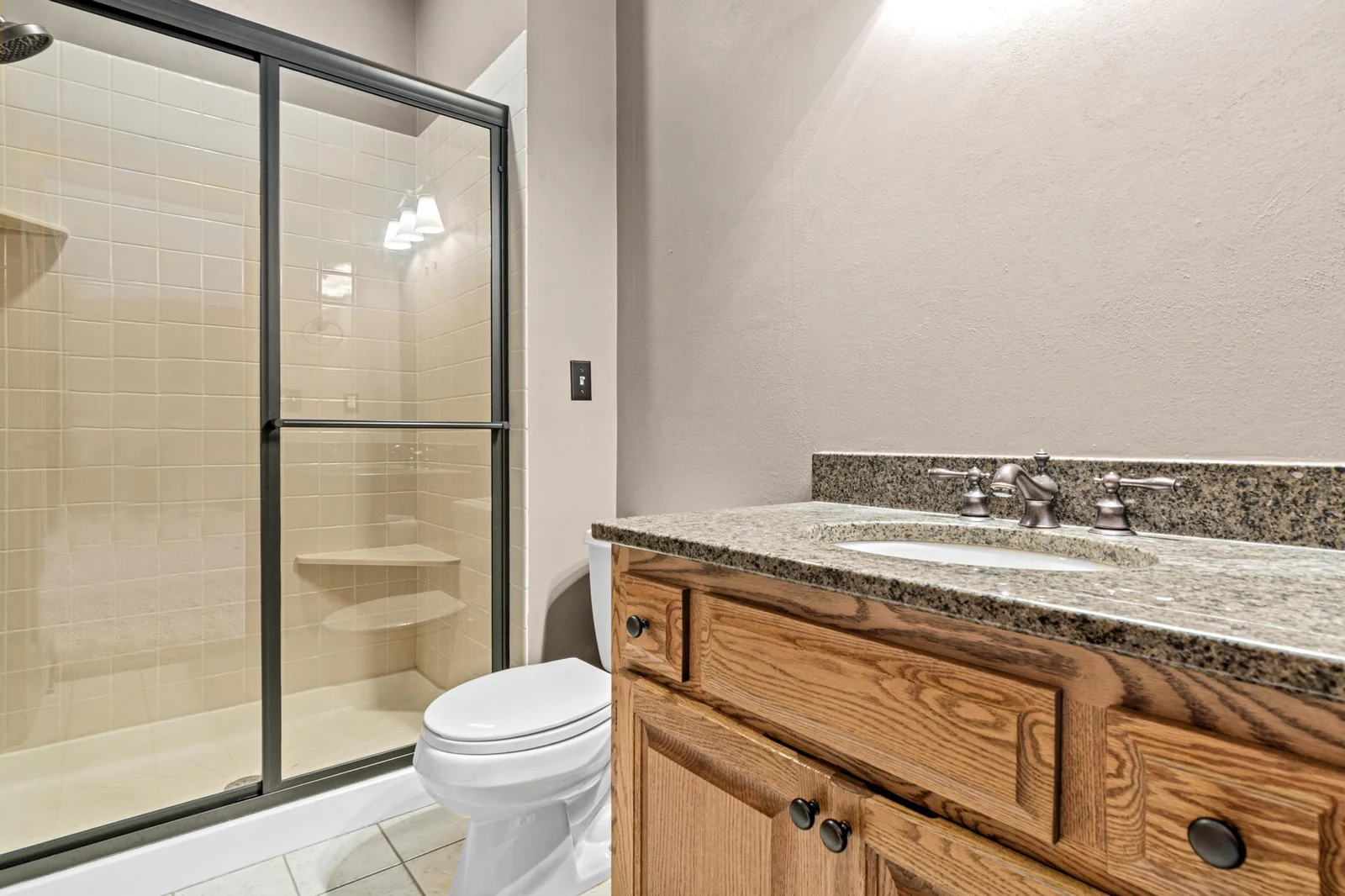 3/4 bath lower level