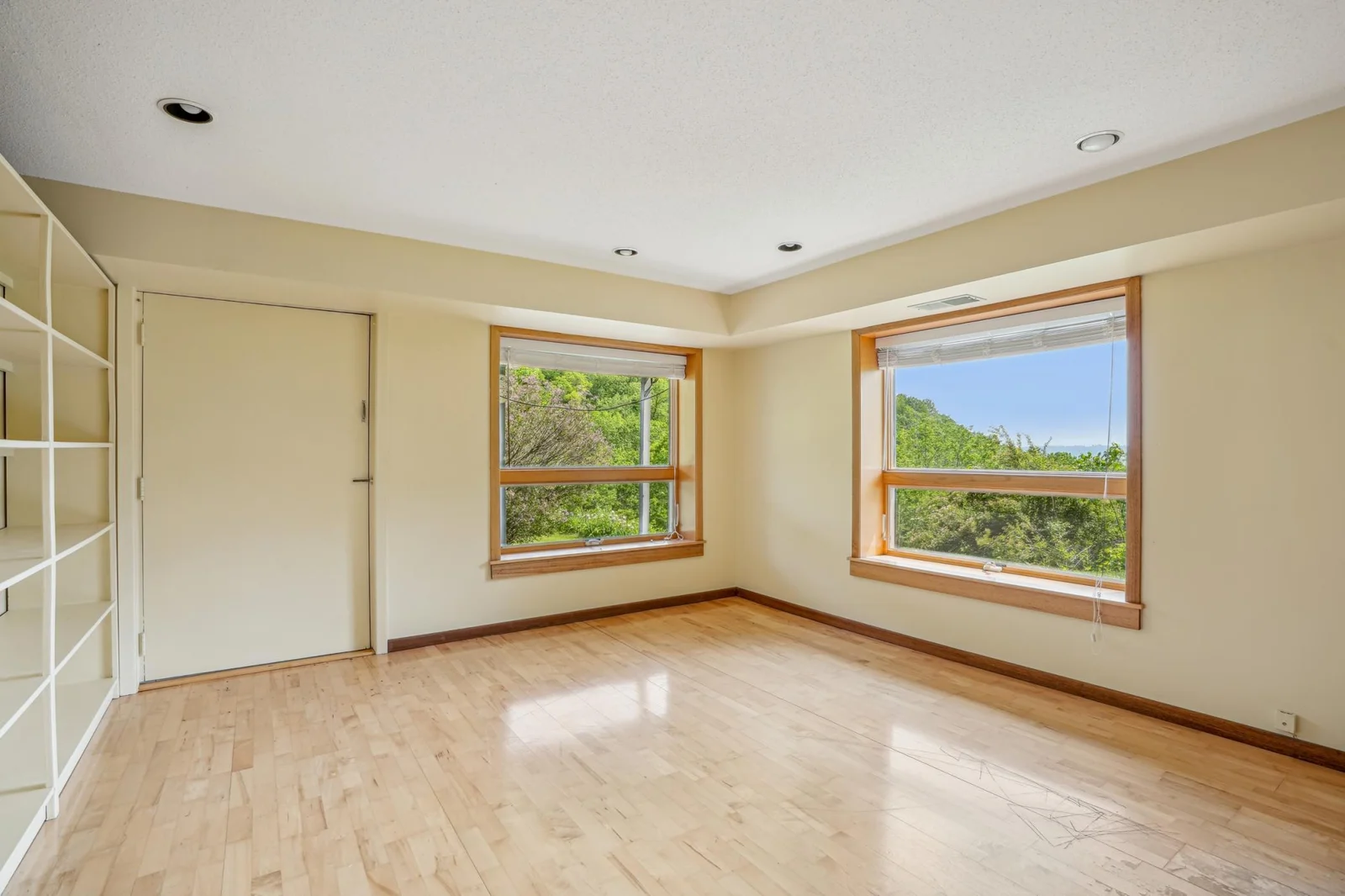 Lower level bedroom/bonus room/den/workout  room.