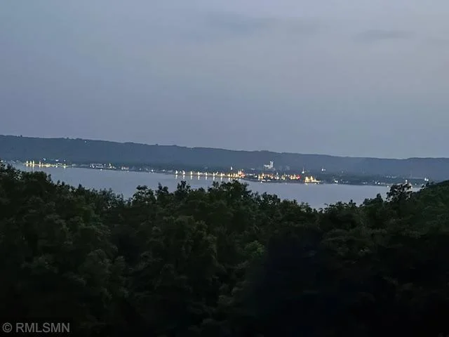 Lake City lights at dusk