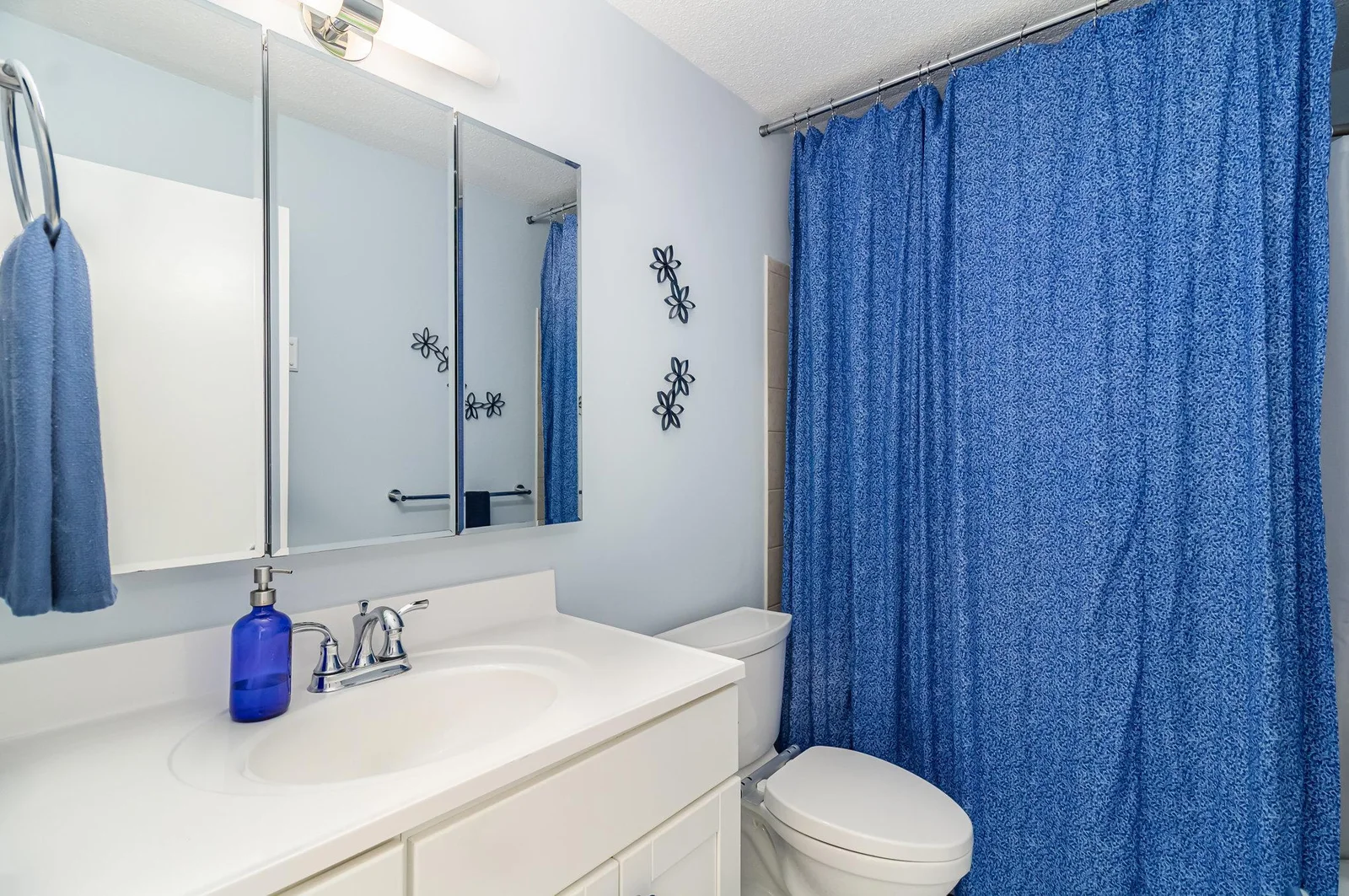 Full sized bathroom with numerous updates