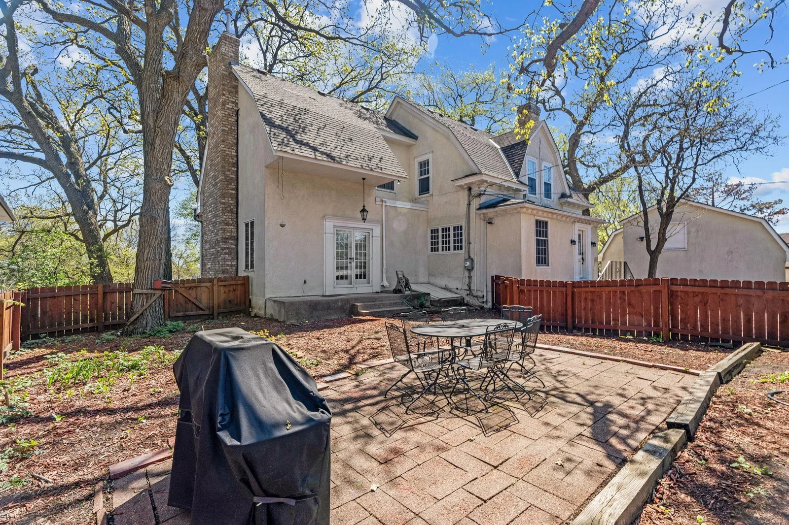 West side patio in rear- al fresco dining under the sunset, anyone?