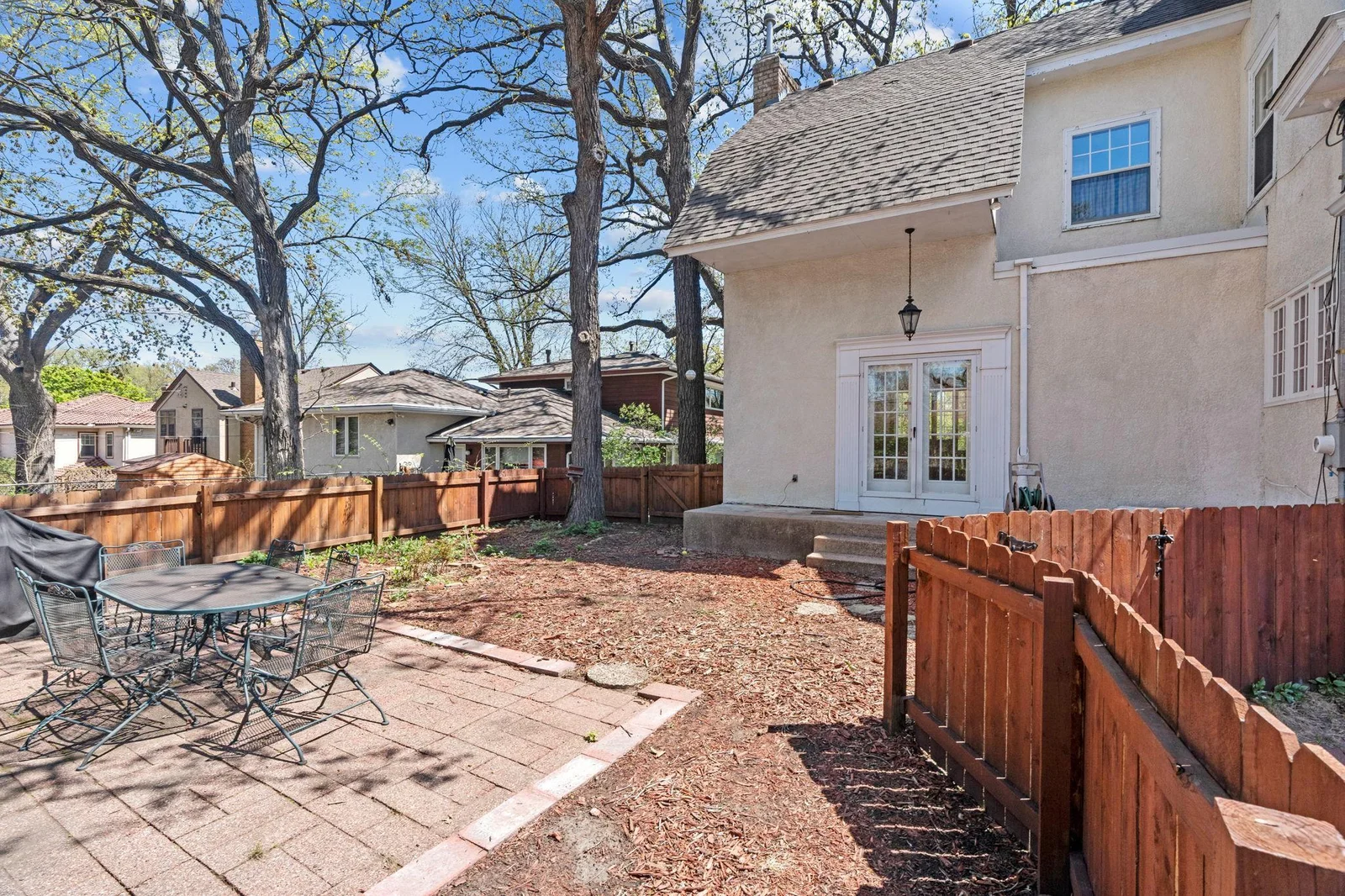 Fully fenced rear yard area.