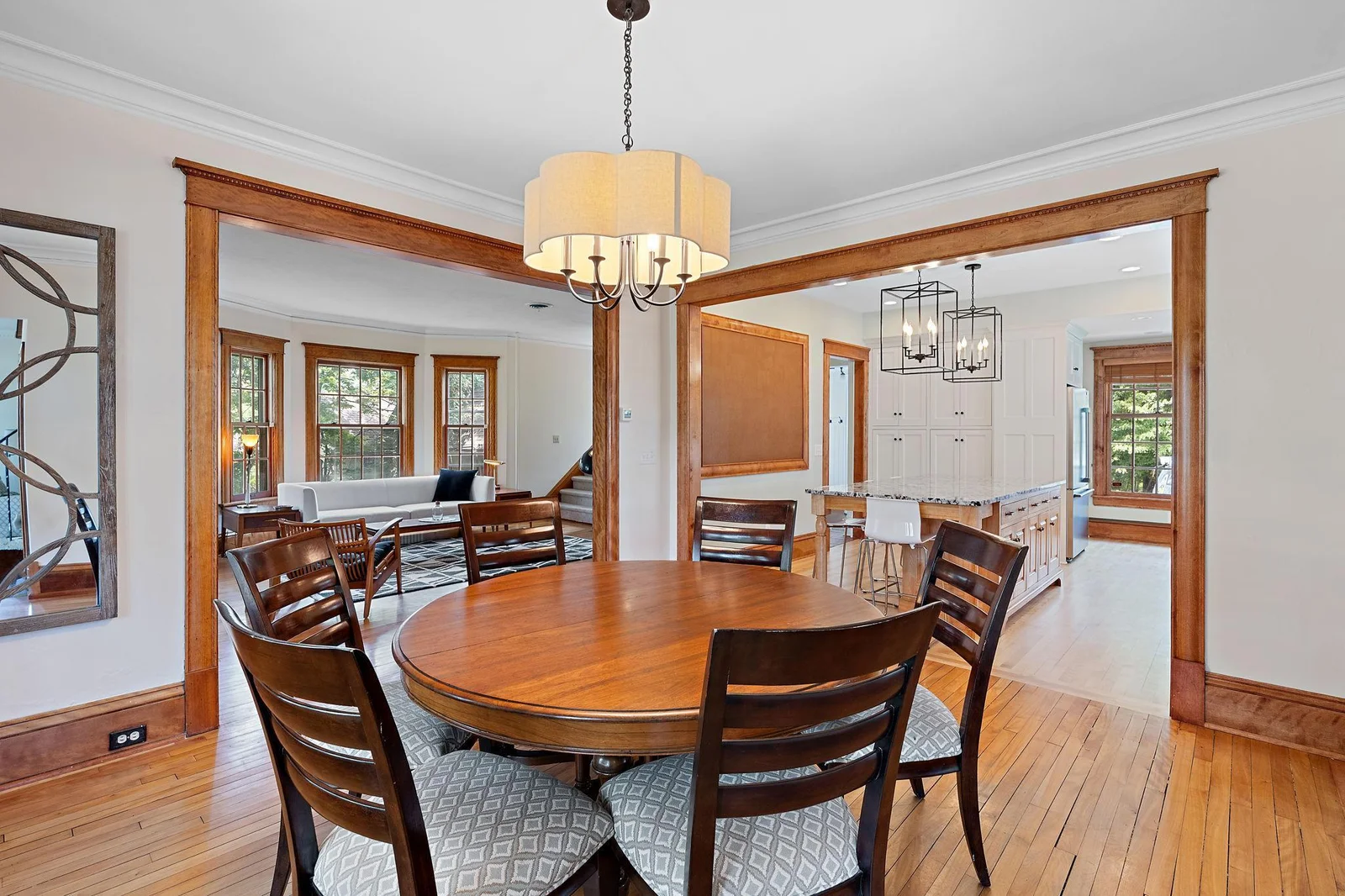 In recent years this wall was brought down in a massive kitchen renovation.