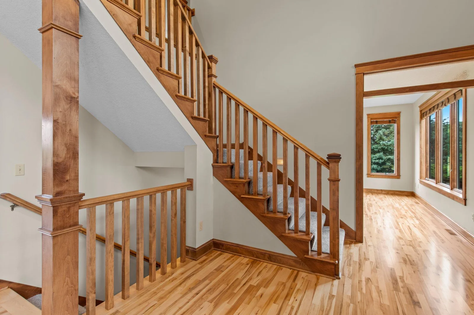 This home includes tons of beautiful woodwork.