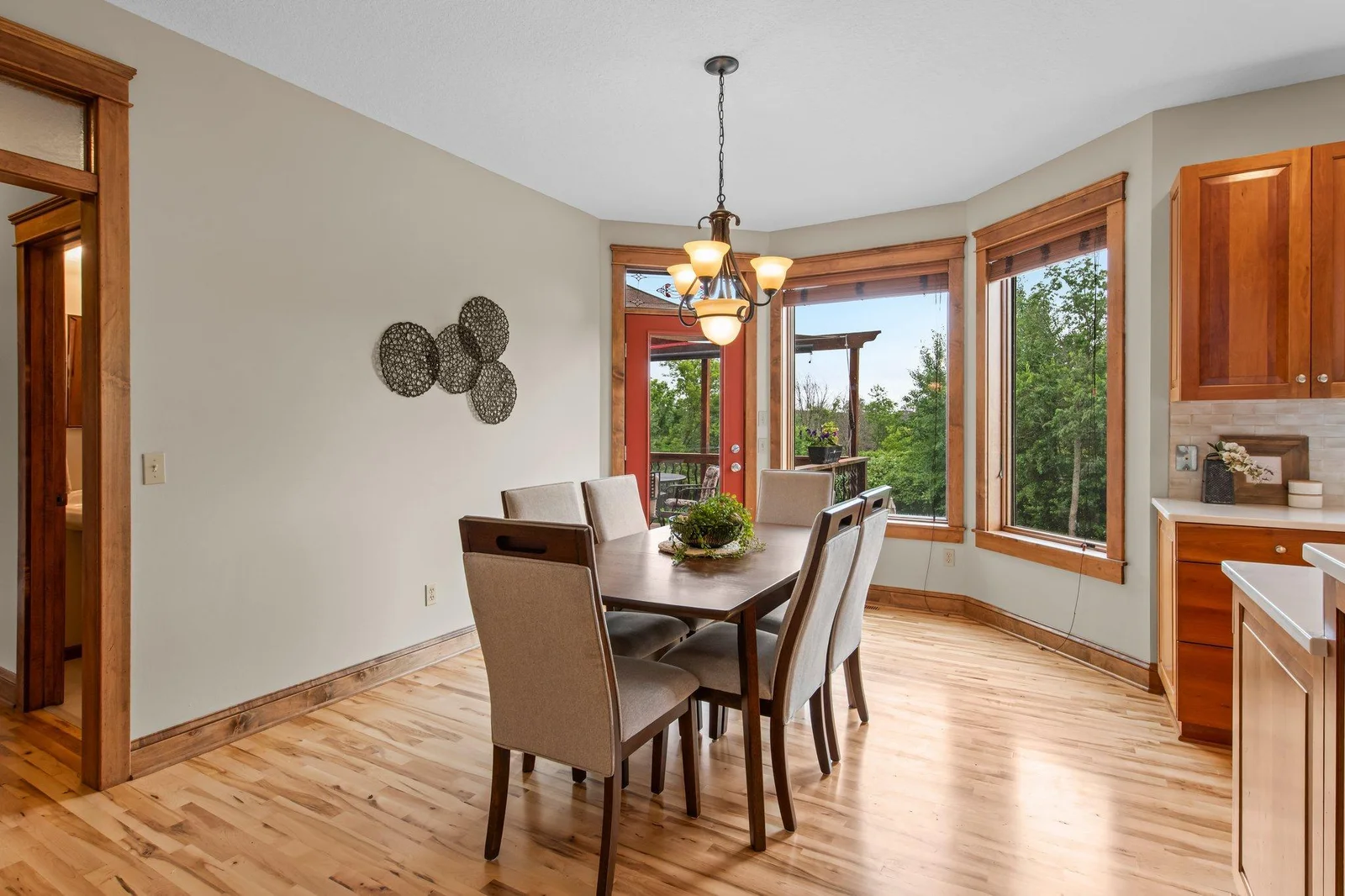 This home includes a second dining area just off of the kitchen.