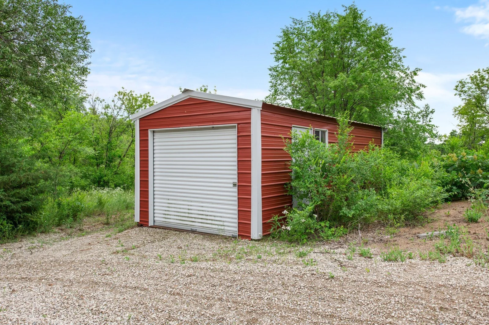 This property includes a shed for additional storage.
