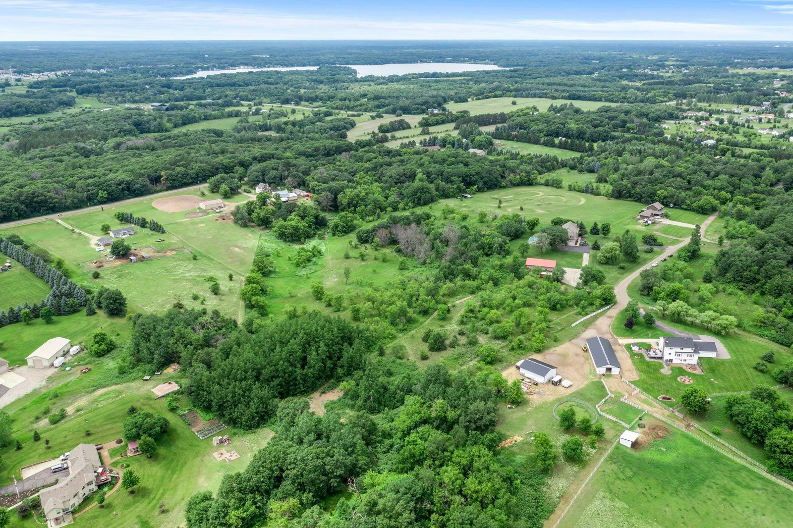 This sprawling 15 acre lot offers all of the peace and quiet a person could want.