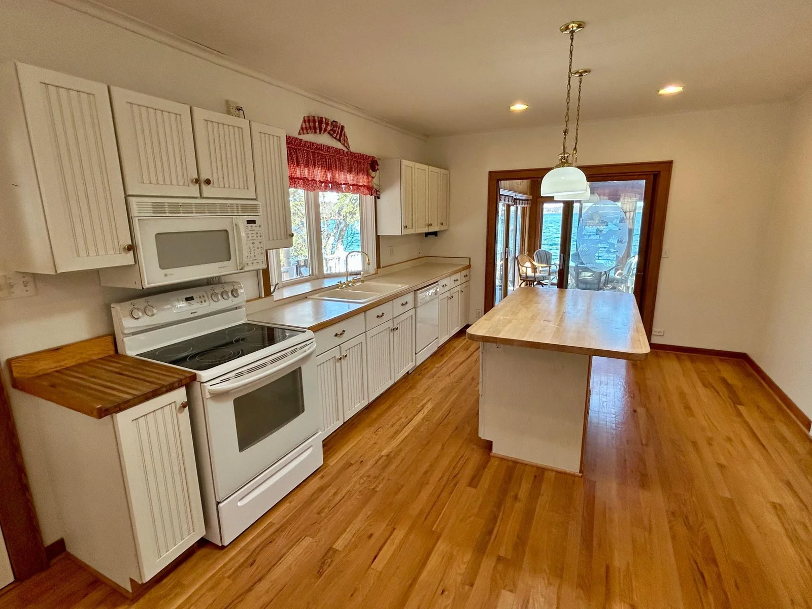 Kitchen with hardwood floors