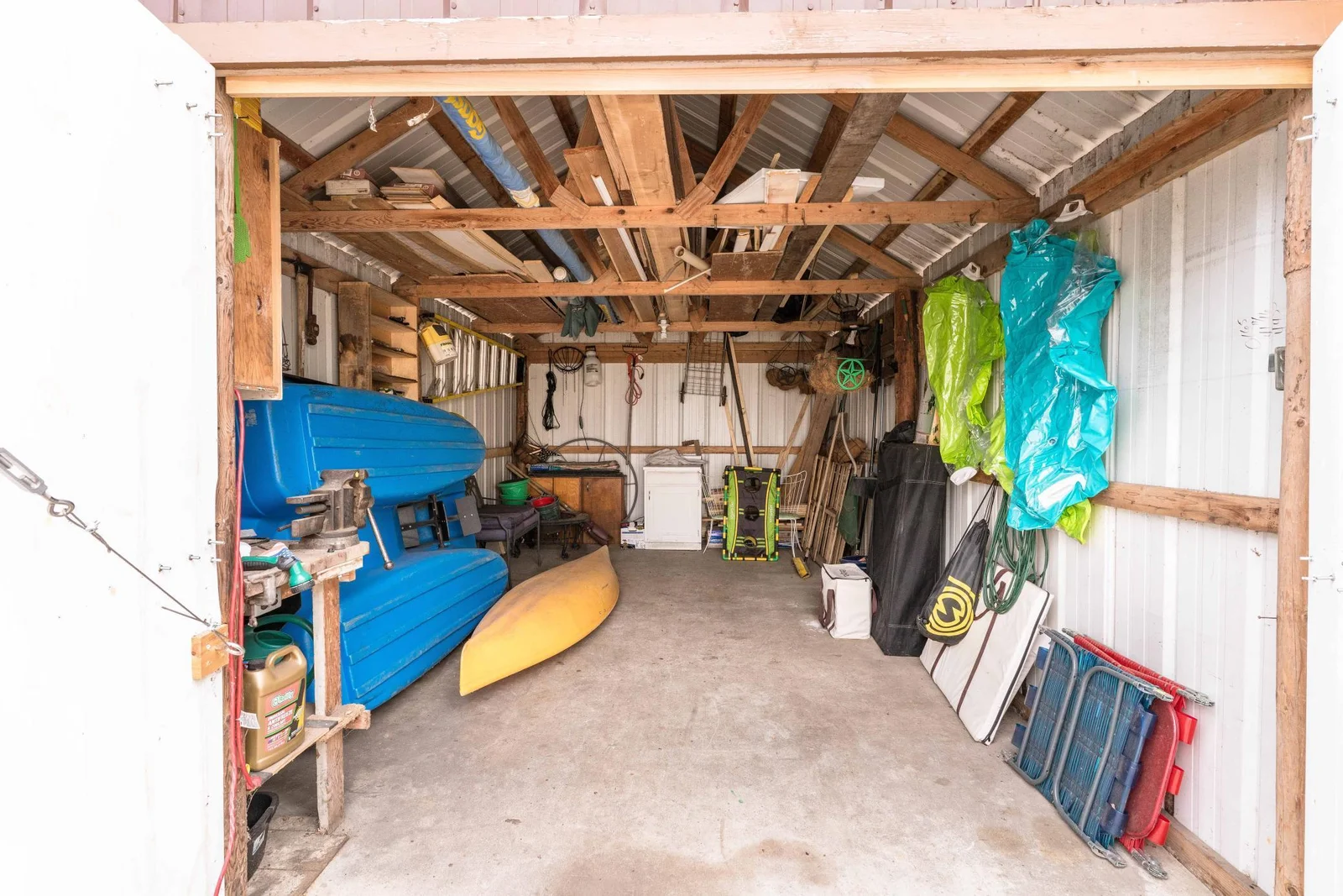 Inside of Storage Building