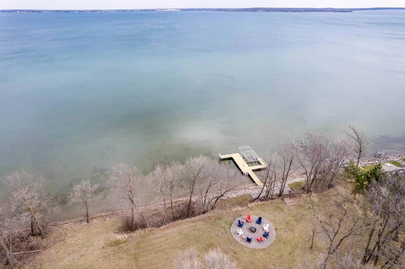 Fire Ring and Lake Frontage