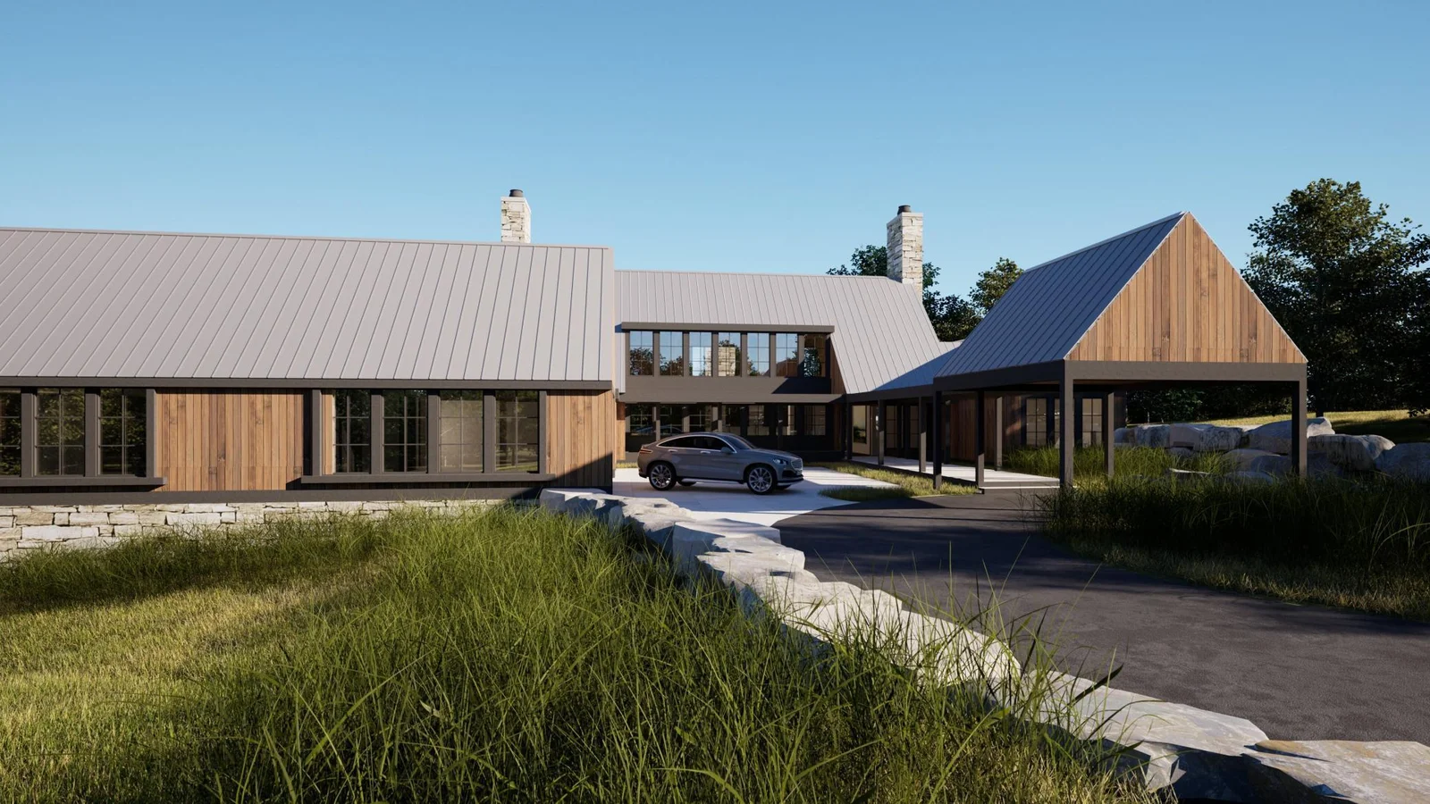 970 Honey Hill concept front facing east