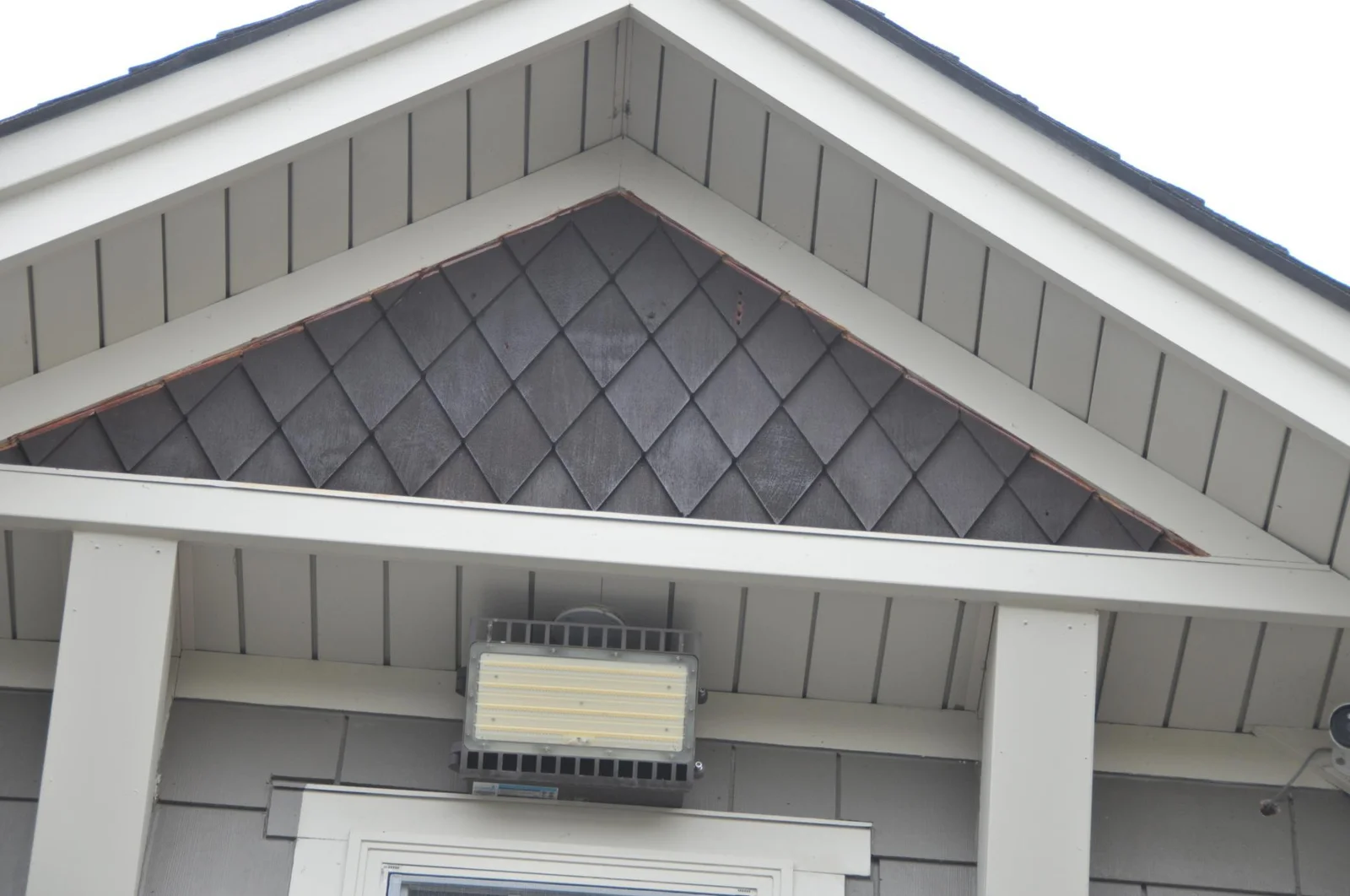On house & detached garage