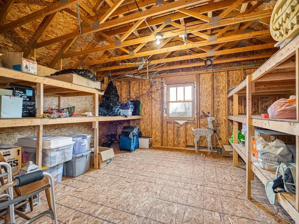 Upper level storage space