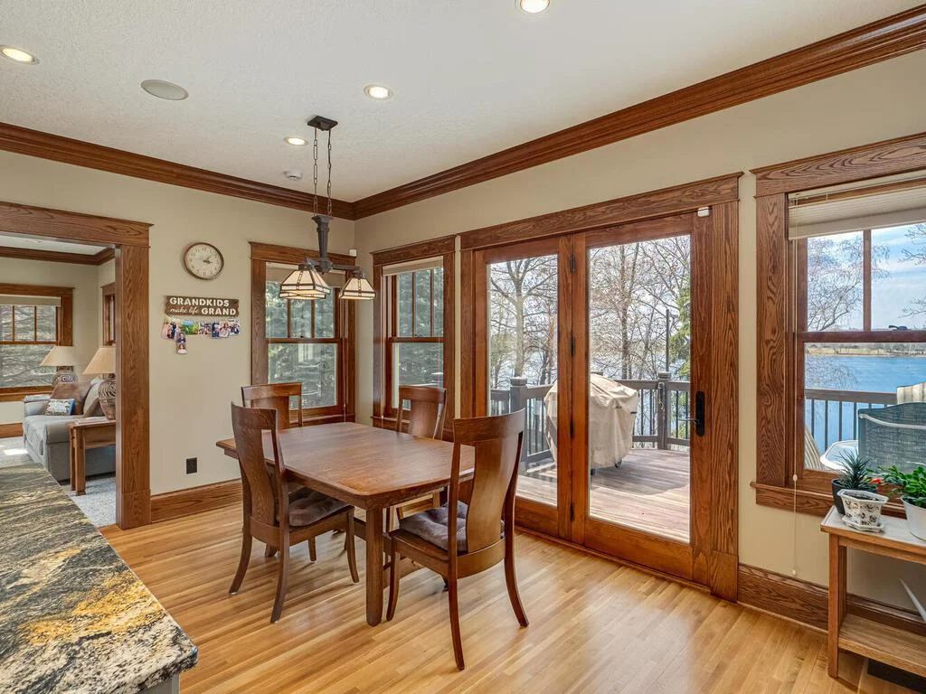 Spacious dining room