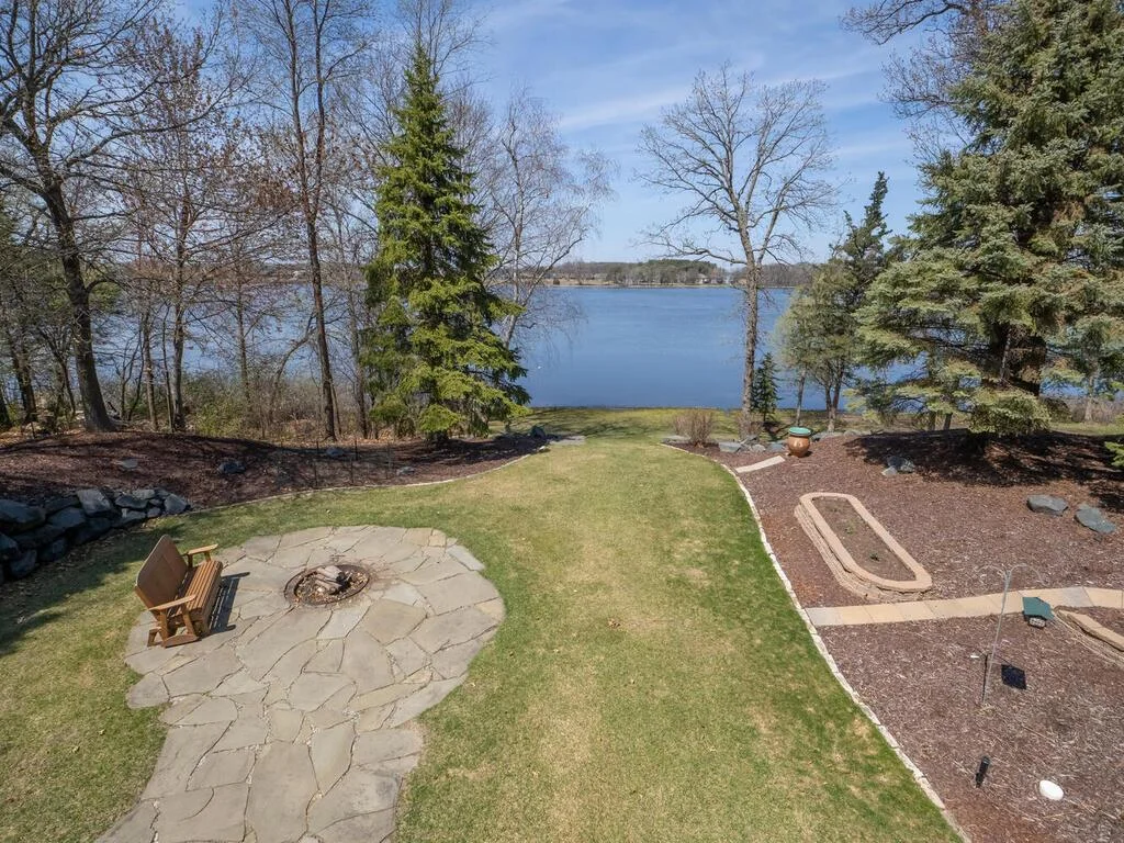 Peaceful lake view from the deck